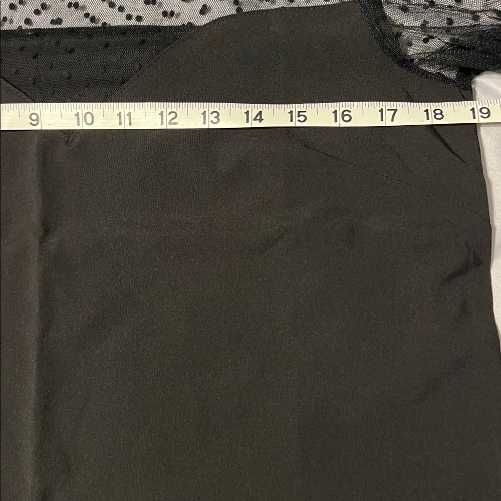 J. Crew Black Sheer Polka Dot Blouse - Picture 3 of 4